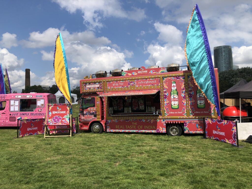 Food truck at an event in Miami beach